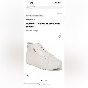 NEW Dr. Scholl’s Women's Time Off Hi2 Platform Sneakers